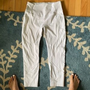 White Lululemon leggings